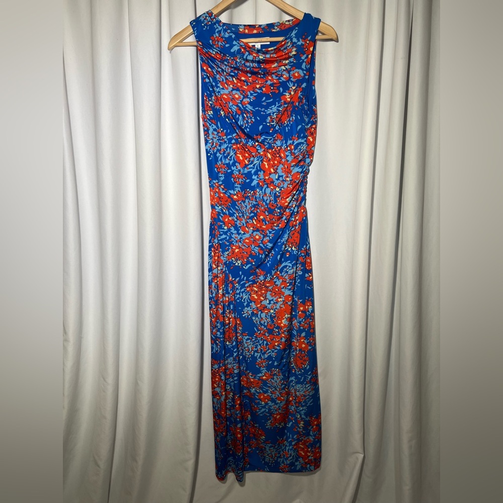 Atlein Collective RTR Ruched Floral Midi Dress | S - Picture 12 of 13